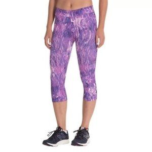 The North Face Motus III Capri Athletic Active Leggings Tights Purple Large EUC